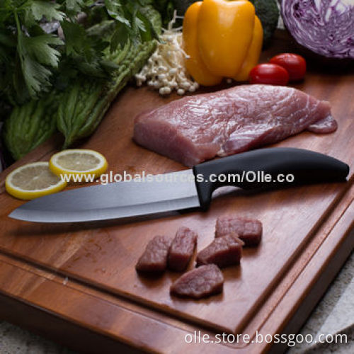 Ceramic Chef Knife with Rubber Handle